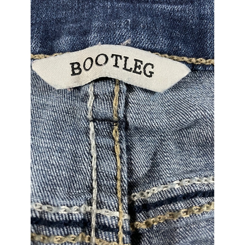 BKE Bootleg Jeans Women 33X29 Bootcut Contrast Stitch Moto Pocket Denim Pants - Picture 3 of 16